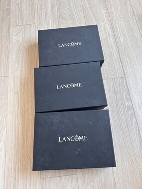 Lancôme Black Empty Gift Boxes (Set of 3)